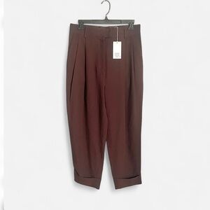 COS women’s  Brown Pleated trousers